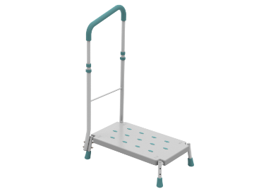 The safe and stable Prima Home Step with a slip resistant wide platform and height adjustable handle The safe and stable Prima Home Step with a slip resistant wide platform and height adjustable handle